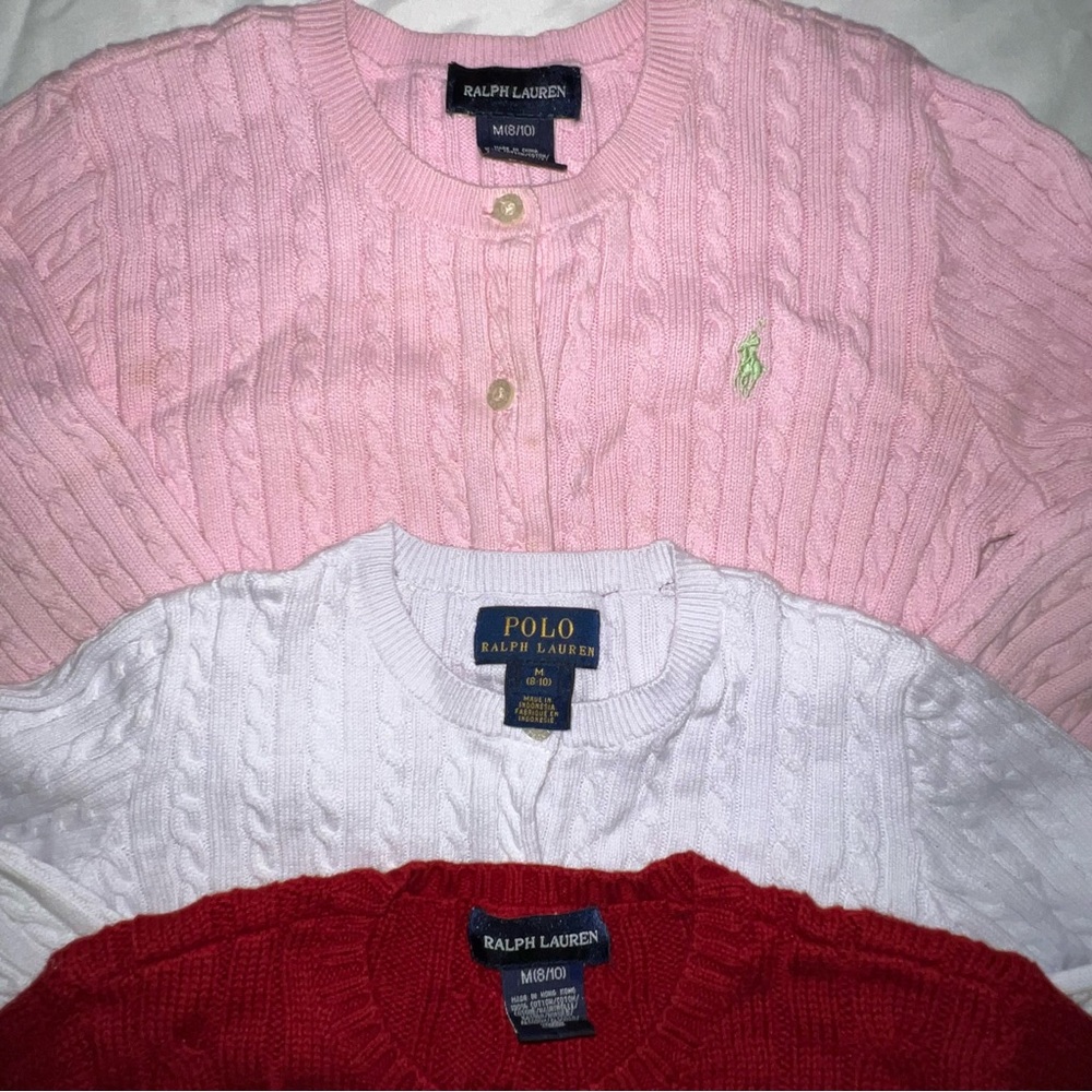 3 Ralph Lauren Cable-Knit Sweaters